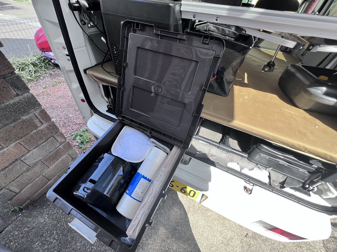 軽バン 引き出し収納 DIY
