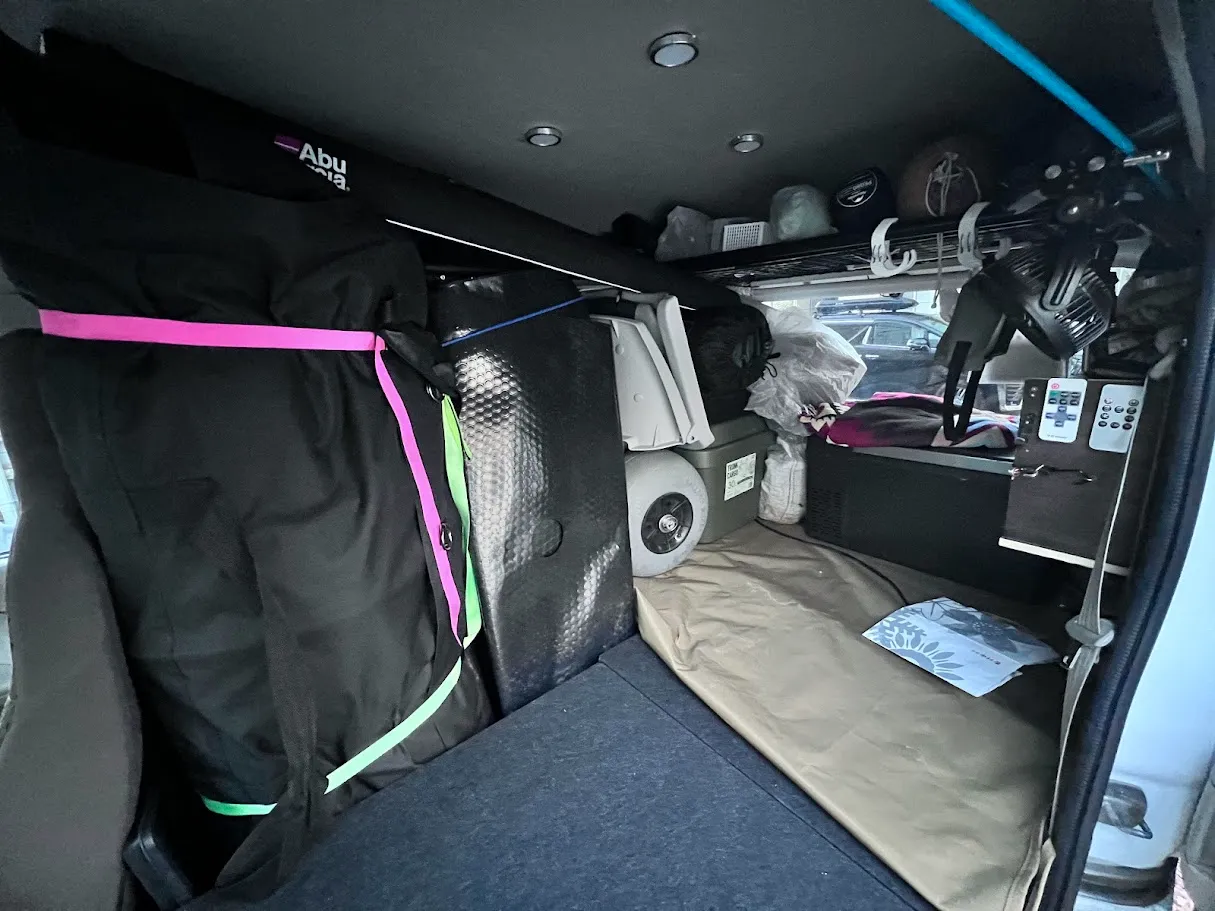 軽バン 天井ダウンライト DIY