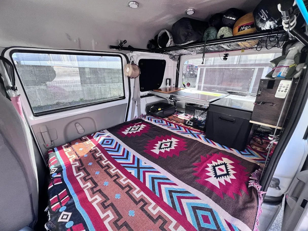 軽バン 車中泊 ベッドキット MGR 完成状態