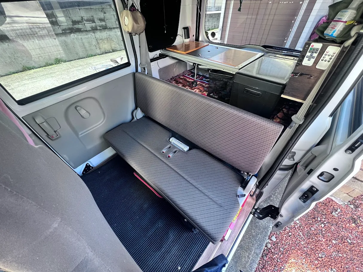 軽バン ベッドキット ソファモード 普段使い